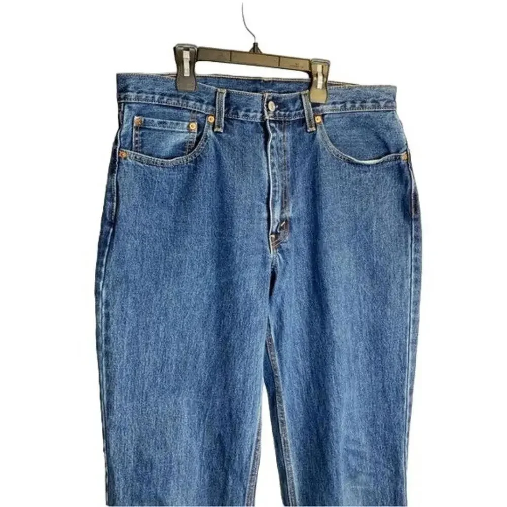 Levi's‎ 550 Relaxed Fit Tapered Leg Jeans Men's 36x34 Blue Denim Classic Comfort